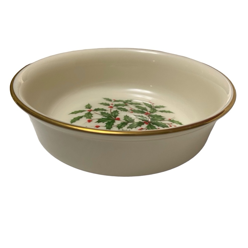 Vintage Lenox Special Holiday Presidential Holly Coupe Soup Bowl 
7.5 “ - Picture 2 of 9